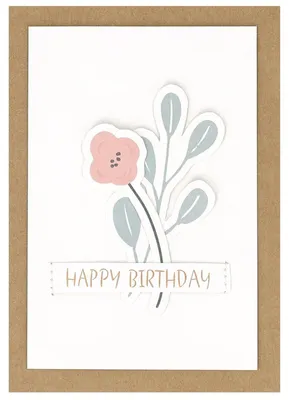 Produktbild von Räder Design Karte Glückwunschkarte Happy Birthday Blümchenkarte