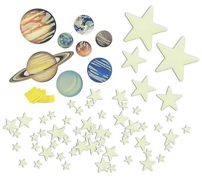 Produktbild von 4m Supernova Mit Planeten In Box 100 Stücke Durchsichtig Kinder Durchsichtig One Size
