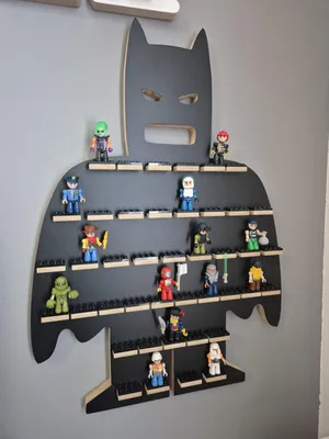 Obrázok produktu pre Regál na minifigúrky – čierny