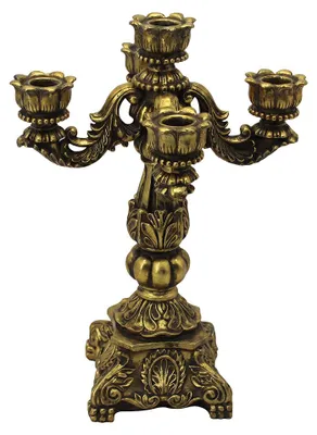 Immagine prodotto di Clayre & Eef, portacandele, colore oro, plastica