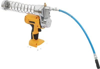 Image de Pompe à graisse, alimentée par batterie, débit maximal 60 l, jaune