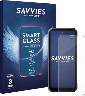 Produktbild von 3x Savvies Schutzglas Folie für Blackview BL9000 Pro 9H Panzer Schutzfolie Glas Displayschutz klar transparent