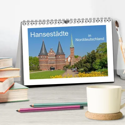 Produktbild von Hansestädte in Norddeutschland (Tischkalender 2026 DIN A5 quer), CALVENDO Monatskalender
