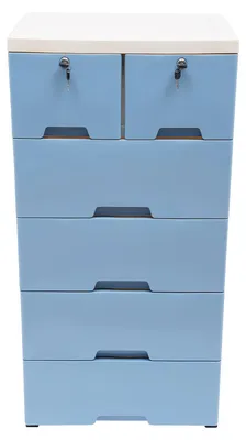 Zdjęcie produktu dla Komoda z 6 szufladami, nowoczesny design, MULTI