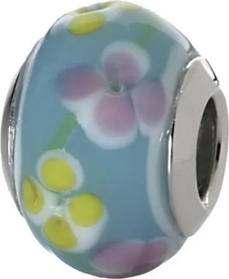 Produktbild von CEM Beads Glaskugel blau 925/-Silber CD720