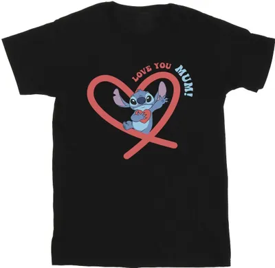 Produktbild von Disney - "Love You Mum" T-Shirt für Herren BI33312 (M) (Schwarz)