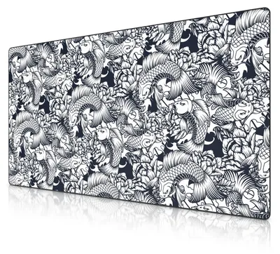 Image de Titanwolf XXXL Tapis de souris surdimensionné 1600x800mm, XXXL grand format, sous-main, dos caoutchouté, antidérapant et lavable, précision et vitesse, Kois