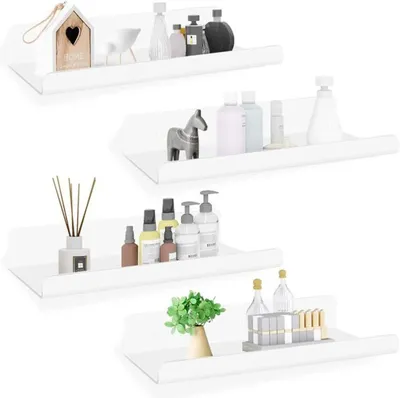 Produktbild von Unyqoos Wandregal aus Acryl ohne Bohren – modernes, vielseitiges Wandregal für Küche, Bad und Wohnzimmer
