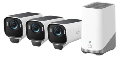 Obrázok produktu pre Eufy eufyCam S3 Pro T8892 4K solárny monitorovací systém s 3 kamerami, biela/sivá