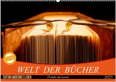 Produktbild von Welt der Bücher (Wandkalender 2025 DIN A2 quer), CALVENDO Monatskalender
