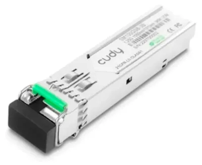 Produktbild von Cudy 1.25G BiDi Single-Mode Optical Module, SM100GSB-3AB 1.0, Faseroptik, 1250 Mbit/s, BiDi SFP, LC, 3000 m, 1310 nm