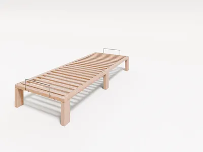Produktbild von Gigapur G56 Kiefer Massivholzbett 80x220 Überlänge mit Lattenrost