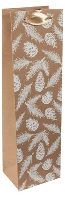Produktbild von sigel Weihnachts-Flaschentüte "Pine cones and pine branches"