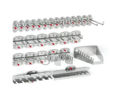 Produktbild von Kappes ®RasterPlan Werkzeughaltersortiment 28-tlg. Alufarben