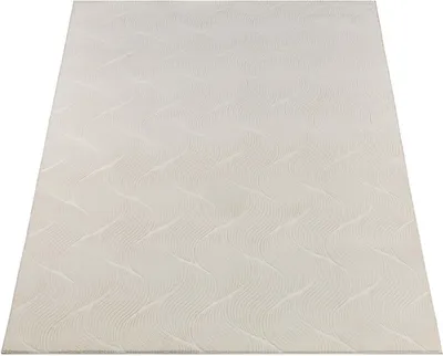 Produktbild von Teppich - 80 x 150 cm - Creme - mit Wellenmuster