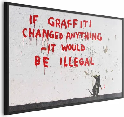 Produktbild von Posterpapier Poster - Graffiti Quote 42x29.7 cm Streetart i-C-0154-ao-a