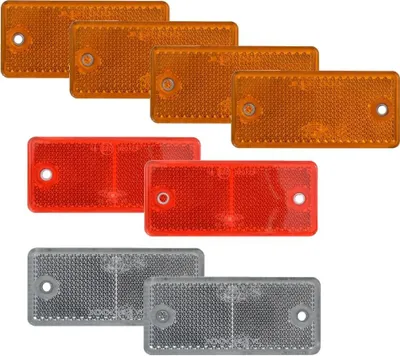 Produktbild von Rückstrahler - Reflektor - schrauben - SET - E-Prüfzeichen 8 Teile