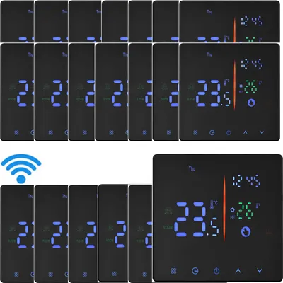 Produktbild von 20x Digital WiFi Thermostat Raumthermostat fuer 16A Elektrische Heizung Fussbodenheizung, manueller/automatischer Modus, NTC-Induktion, LCD programmierbares