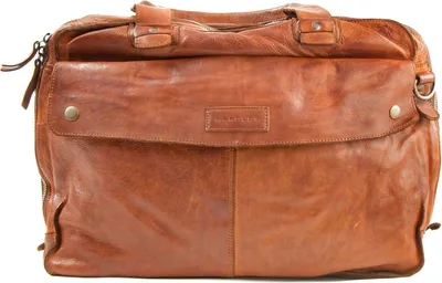 Produktbild von HAROLD'S Leder Businesstasche Laptoptasche mit Laptopfach Submarine Businessbag Cognac braun