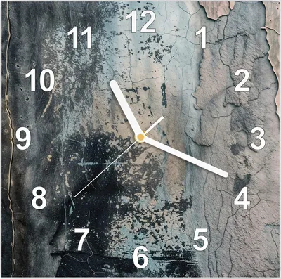 Produktbild von Wanduhr aus Glas mit Motiv Abstrakte Textur- 30 x 30 cm - inkl. Aufhängesystem