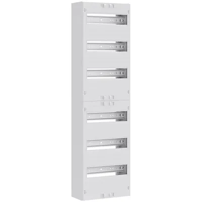 Produktbild von ABN Verteilerfeld tief 6-reihig,72TE N+PE Steckkl, BxH: 250x900mm VT16RR1600