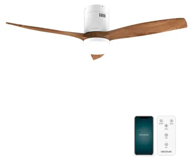 Obrázek produktu pro Cecotec 08536, Domácí vrtulový ventilátor, Dřevo, Strop, 30 m², 132 cm, Dálkový ovladač