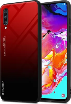 Produktbild von Cadorabo Hülle für Samsung Galaxy A70 / A70s Schutz Hülle in Schwarz Handyhülle TPU Etui Cover Case Tempered Glas