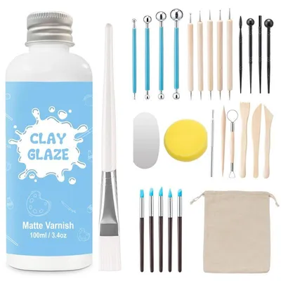 Ton-Versiegelung 100 ml + 29-tlg. Werkzeug-Set, matt