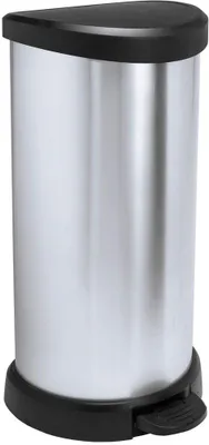 Zdjęcie produktu dla Curver Deco Bins 3253922150002 Okrągły czarny, srebrny
