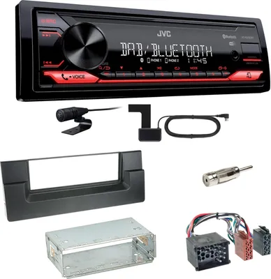 Produktbild von JVC KD-X272DBT Digitalradio USB MP3 FLAC Einbauset für BMW 5er E39 bis 09/2000