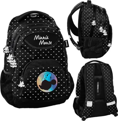 Produktbild von PASO licht Rucksack Schulrucksack Schultasche Minnie Black DM22UU-2708 schwarz