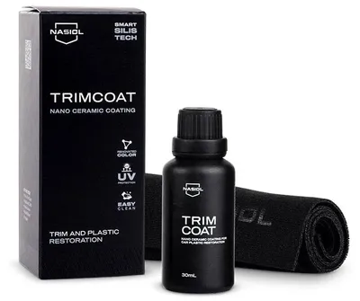 Produktbild von Nasiol TrimCoat 30 ml – Langzeit-Versiegelung für Kunststoff, Vinyl & Gummi | Auffrischung, Schutz & Seidenmattes Finish