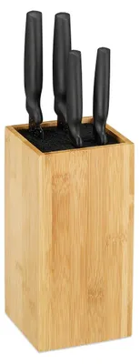 Produktbild von Messerblock Messerhalter - Für 6 Messer - Bambus - 24 x 12 cm - Naturfarben
