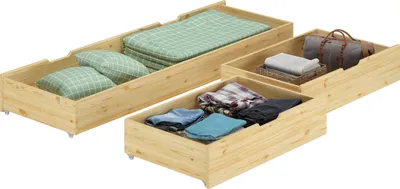 Immagine prodotto di Tre cassetti sotto letto per i NOSTRI letti 140x200 in Pino laccato 90.10-S3