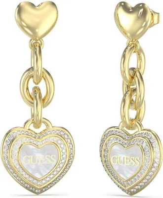 Immagine prodotto di Guess JUBE04024JWYGWHT/U Orecchini da donna Orecchini a cuore Amami color oro