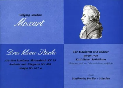 Produktbild von 3 kleine Stücke fürHackbrett und Klavier