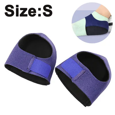 Produktbild von Fersenschoner, Fersenkissen bei Fersenschmerzen, Plantarfasziitis, Fersenpolster-Einlagen – ideal zur Linderung von Fersenschmerzen, zur Heilung trockener, rissiger Fersen und bei Achillessehnenentzündung – für Damen und Herren