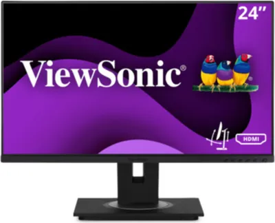 Produktbild von Viewsonic VG Series VG2448A-2, 60,5 cm (23.8"), 1920 x 1080 Pixel, Full HD, LED, 5 ms, Schwarz