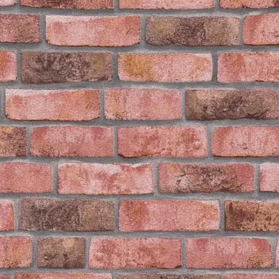 Produktbild von A.S. Creation | Bricks & Stones | 388121 | Vliestapete | Steinoptik | 0.53 x 10.05 m | Rot | Wohnzimmer | Flur | Büro |