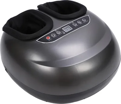 Image de Appareil de massage électrique pour les pieds, 3 intensités, minuterie, appareil de massage intelligent avec chauffage et télécommande