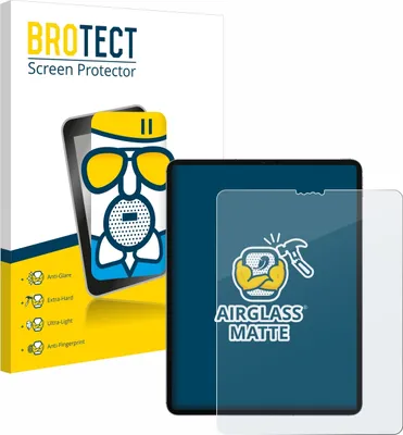 Produktbild von BROTECT Entspiegelungs Schutzglas für Apple iPad 12.9" Pro 2020 (4. Gen.) Schutzfolie Panzer Folie Glas Display Schutz matt