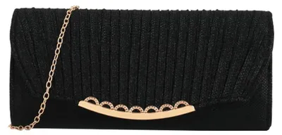 Produktbild von Clutch Tasche – Elegante Abendtasche mit abnehmbarem Schulterriemen – Schwarz