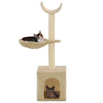 Immagine prodotto di Albero per Gatti con Tiragraffi in Sisal 105 cm Beige