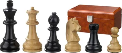 Produktbild von Philos Schachfiguren Ludwig XIV 90mm - Holz Schachspiel Set