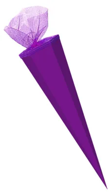 Produktbild von Bastel Schultüte / Länge: 85cm / eckig / Farbe: beere