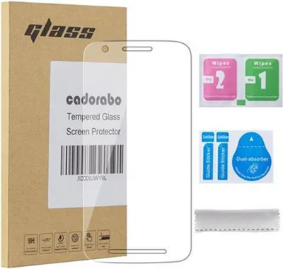 Produktbild von Cadorabo Panzer Folie für Motorola MOTO E3 Schutzfolie in Transparent Gehärtetes Tempered Display-Schutzglas