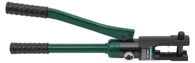 Obrázok produktu pre Ručná hydraulická kliešť na krímenie, krímingový tlak 120 kN, 11 sád matíc, zelená