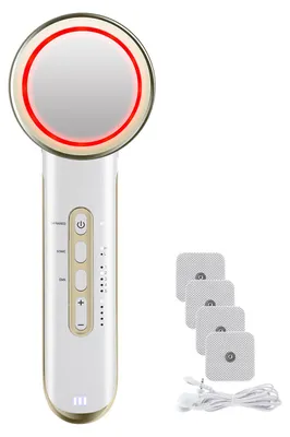 Produktbild von Ultraschall Gesichtspflegegerät mit EMS und Infrarot, 5 Stufen, Wiederaufladbar und Tragbar