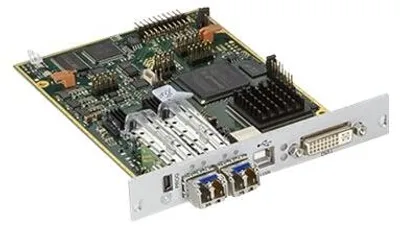Image de Carte Transmetteur Modulaire Vga/Dvi Et Usb Hid Avec Connexion Fibre Redondante Boîte Noire, Acx1Mt-Vdhid-2S