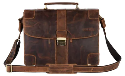 Produktbild von GREENBURRY Aktentasche Vintage Brief Case Brown braun